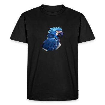 Ara hyacinthe - T-shirt Premium bio Homme - noir - Devant - Nico (187cm)