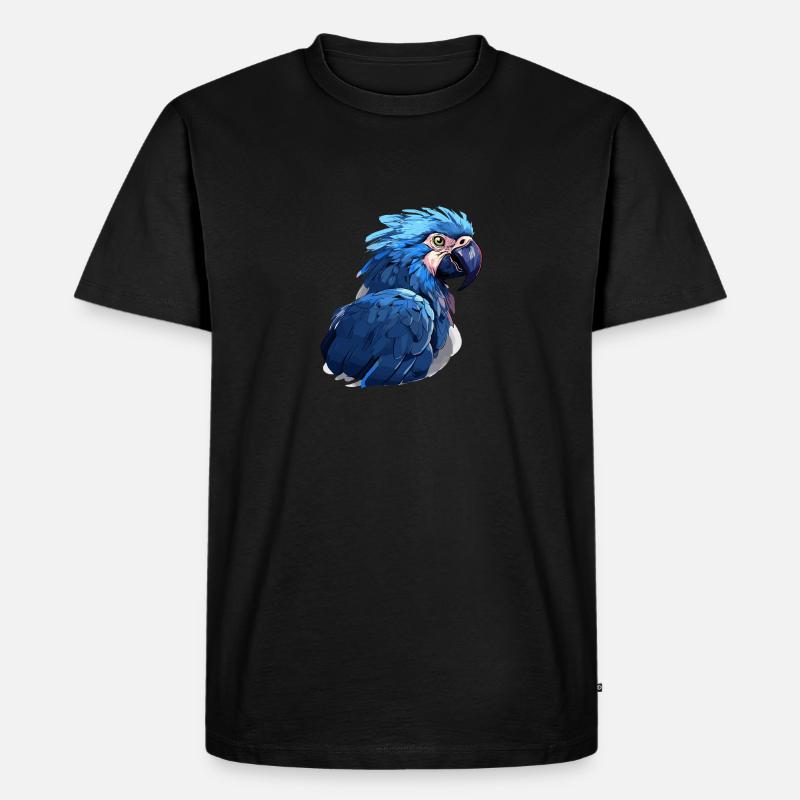 Hyazinth Ara - Männer Premium Bio T-Shirt - Schwarz