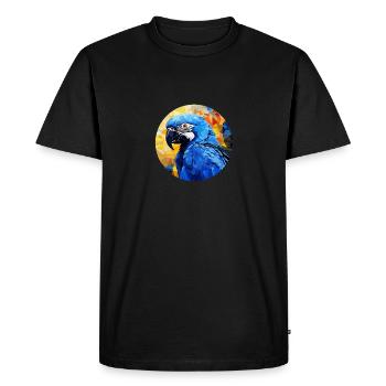 Ara hyacinthe - T-shirt Premium bio Homme - noir - Devant - Nico (187cm)