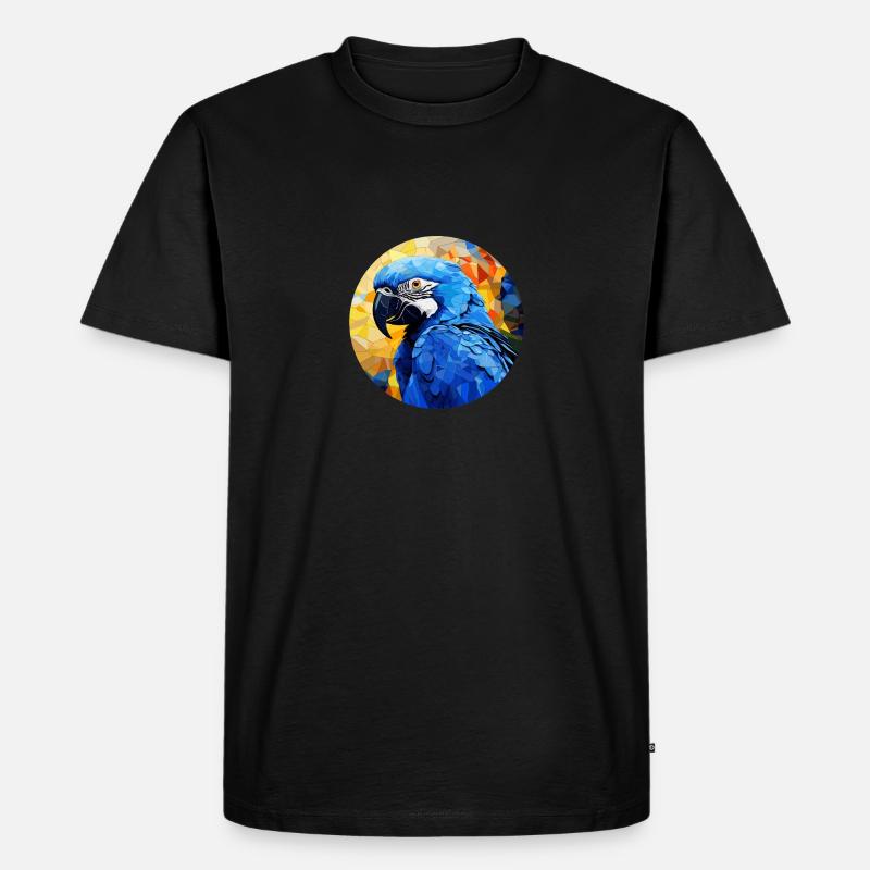 Hyazinth Ara - Männer Premium Bio T-Shirt - Schwarz