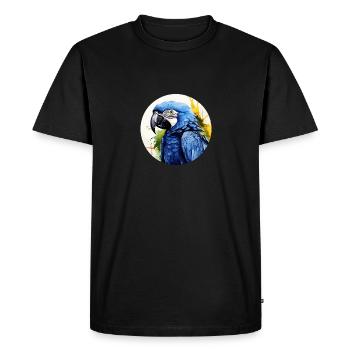 Ara hyacinthe - T-shirt Premium bio Homme - noir - Devant - Nico (187cm)