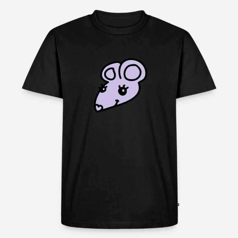 Süße Maus - Männer Premium Bio T-Shirt - Schwarz