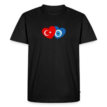 Œil turc - T-shirt Premium bio Homme - noir - Devant - Nico (187cm)