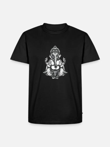Ganesha deity Hindu - Men's Premium Organic T-Shirt - black
