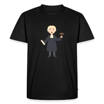 Juges - T-shirt Premium bio Homme - noir - Devant - Nico (187cm)