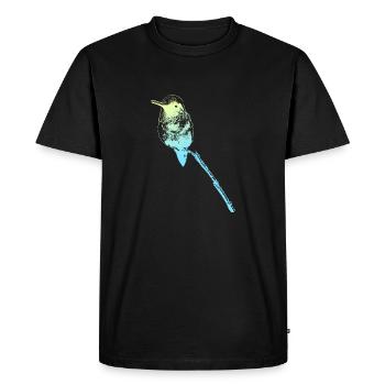 Colibri Oiseau Animal Oiseaux coloré Colibris Nature - T-shirt Premium bio Homme - noir - Devant - Nico (187cm)