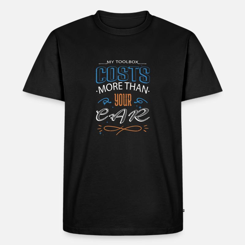 jokes baseballtshirt gift idea - Männer Premium Bio T-Shirt - Schwarz