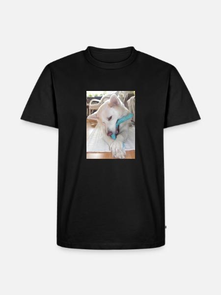 Cohen und sein Spielzeug - Männer Premium Bio T-Shirt - Schwarz