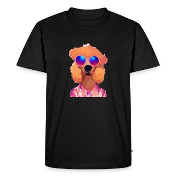 Dog Party Caniche Dog Love Dog Owner Dog - T-shirt Premium bio Homme - noir - Devant - Nico (187cm)
