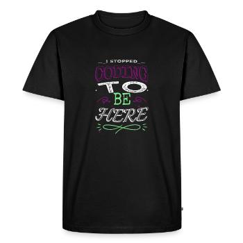 birthday present present idea computers father - Men's Premium Organic T-Shirt - black - Front - Nico (187cm)