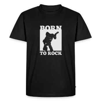 Groupe de musique rock Guitare rétro Heavy Metal vintage - T-shirt Premium bio Homme - noir - Devant - Nico (187cm)