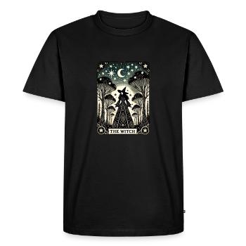 The Witch - Men's Premium Organic T-Shirt - black - Front - Nico (187cm)