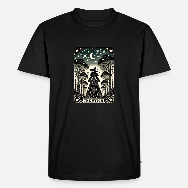 Die Hexe - Männer Premium Bio T-Shirt - Schwarz