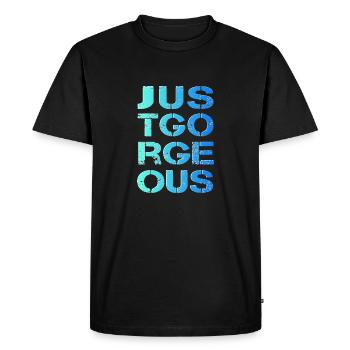 Juste super, parfaite, magnifique dentelle - T-shirt Premium bio Homme - noir - Devant - Nico (187cm)