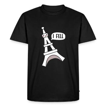 France - T-shirt Premium bio Homme - noir - Devant - Nico (187cm)