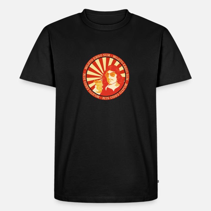 Alkohol Mojito Sprüche - Männer Premium Bio T-Shirt - Schwarz
