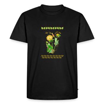 Le souffleur - T-shirt Premium bio Homme - noir - Devant - Nico (187cm)