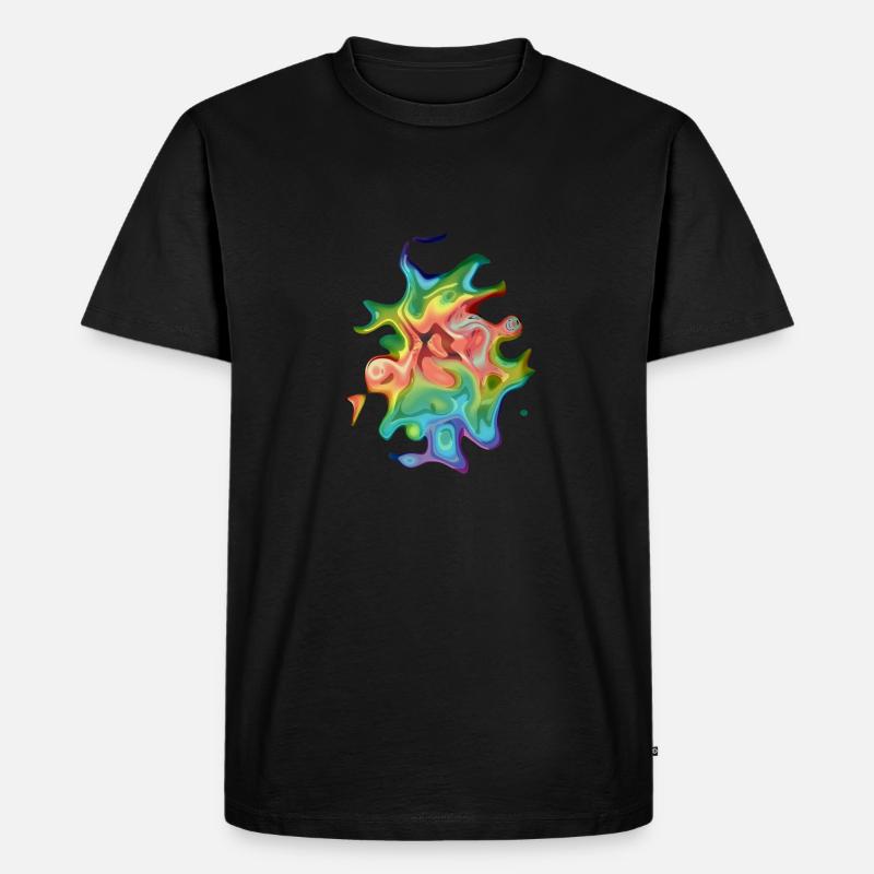 Psychedelisches Ei #2 - Männer Premium Bio T-Shirt - Schwarz