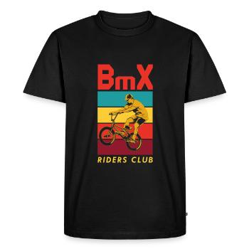 BMX Riders Club Gift Bike Dad Son - Men's Premium Organic T-Shirt - black - Front - Nico (187cm)