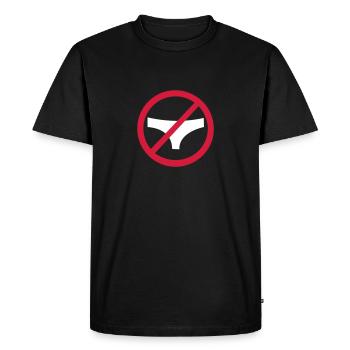 No lingerie - T-shirt Premium bio Homme - noir - Devant - Nico (187cm)
