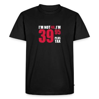 40 Anniversaire - T-shirt Premium bio Homme - noir - Devant - Nico (187cm)