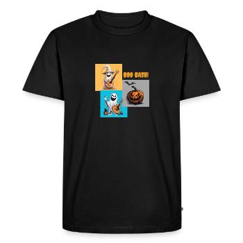 Boo bash - Men's Premium Organic T-Shirt - black - Front - Nico (187cm)
