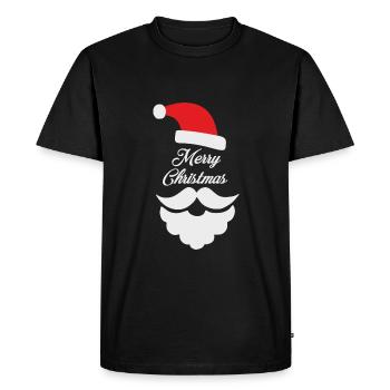 XMAS SANTA - T-shirt Premium bio Homme - noir - Devant - Nico (187cm)