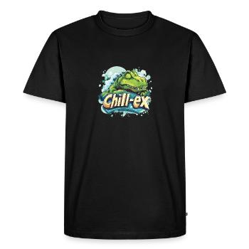 Chill-ex - Men's Premium Organic T-Shirt - black - Front - Nico (187cm)