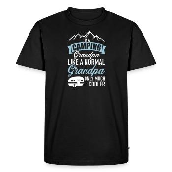 Caravane - T-shirt Premium bio Homme - noir - Devant - Nico (187cm)