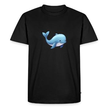 Bébé cachalot - T-shirt Premium bio Homme - noir - Devant - Nico (187cm)