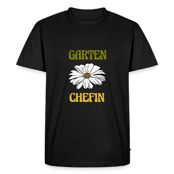 Gestionnaire de jardin de fleurs - T-shirt Premium bio Homme - noir - Devant - Nico (187cm)