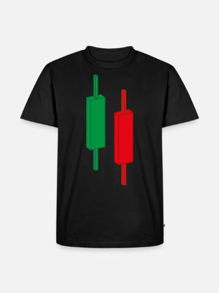 Trading - Bougies - Actions - T-shirt Premium bio Homme - noir