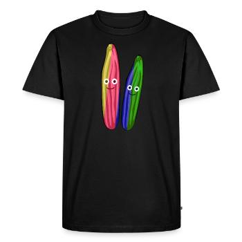 Concombre,Couple,Concombre,Concombre,Concombre,Couple - T-shirt Premium bio Homme - noir - Devant - Nico (187cm)