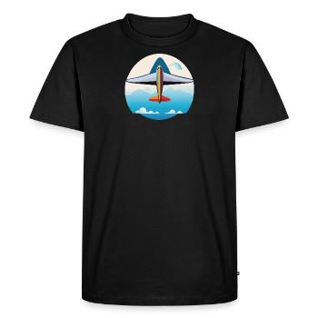 BlueBignose - Men's Premium Organic T-Shirt - black - Front - Nico (187cm)