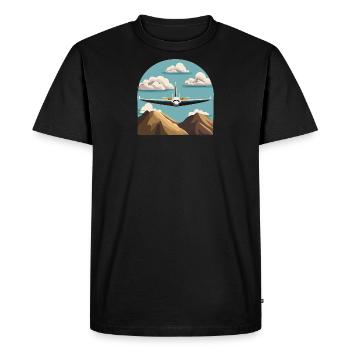 GliderJet - Men's Premium Organic T-Shirt - black - Front - Nico (187cm)