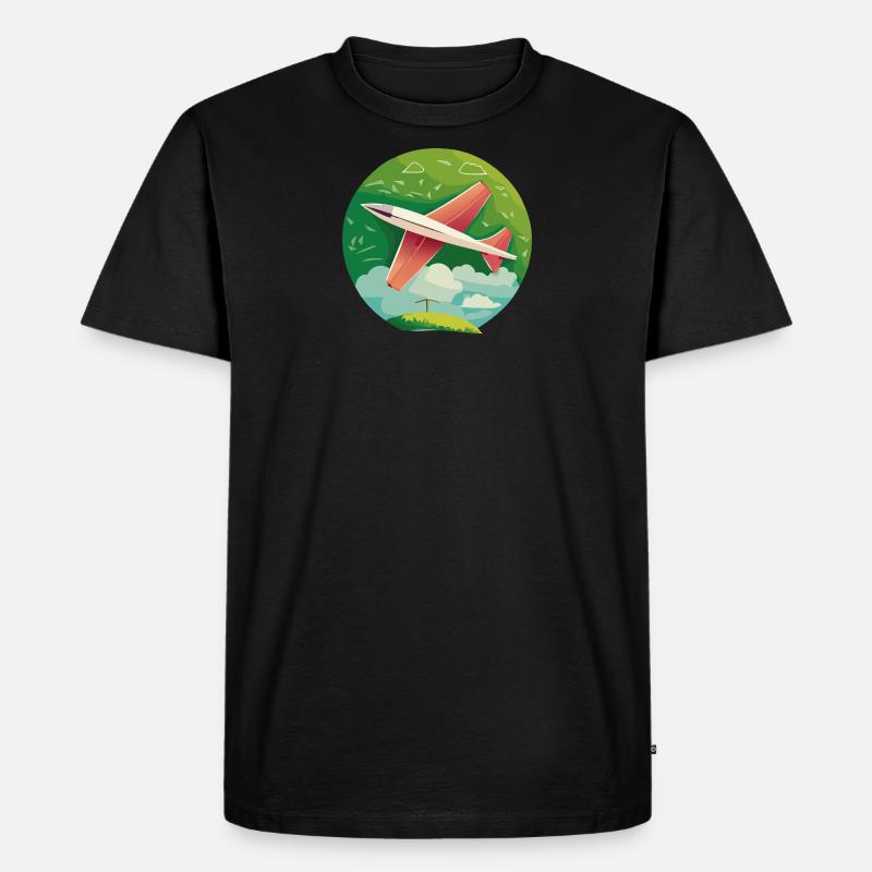 RedWingSharptipglider - Männer Premium Bio T-Shirt - Schwarz