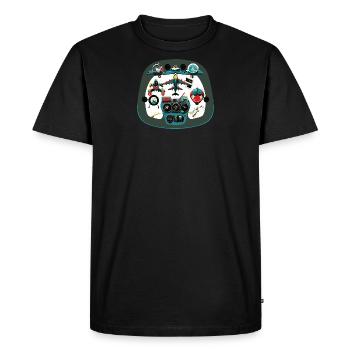 FlightInstruments - Men's Premium Organic T-Shirt - black - Front - Nico (187cm)