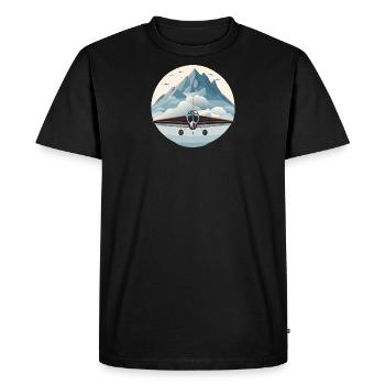 Glider2Wheel - Men's Premium Organic T-Shirt - black - Front - Nico (187cm)