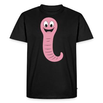 ver de terre - T-shirt Premium bio Homme - noir - Devant - Nico (187cm)
