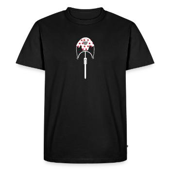 Tour-de-France, roi des montagnes - T-shirt Premium bio Homme - noir - Devant - Nico (187cm)