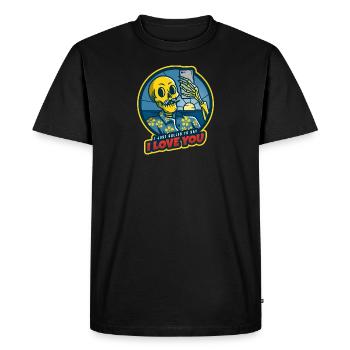 i just called to say.. - Men's Premium Organic T-Shirt - black - Front - Nico (187cm)
