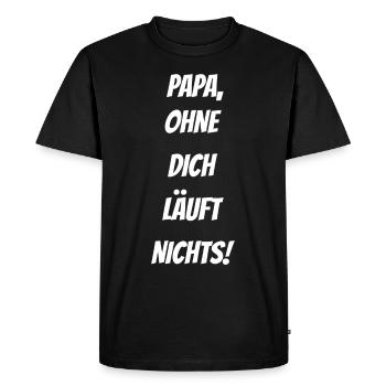 Rien ne fonctionne sans vous ! - T-shirt Premium bio Homme - noir - Devant - Nico (187cm)
