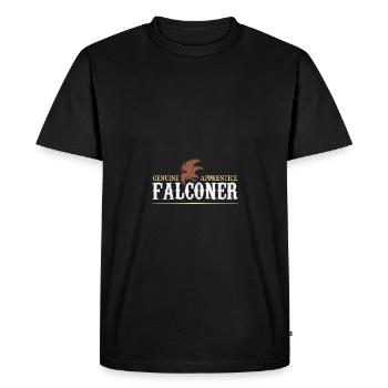 falconry quote pub hunting - Men's Premium Organic T-Shirt - black - Front - Nico (187cm)