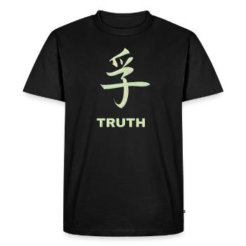 Caractères Vrai Chinois - T-shirt Premium bio Homme - noir - Devant - Nico (187cm)