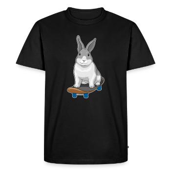 Rabbit Skater Skateboard - T-shirt Premium bio Homme - noir - Devant - Nico (187cm)