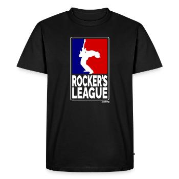 Rockers League, blancs - T-shirt Premium bio Homme - noir - Devant - Nico (187cm)