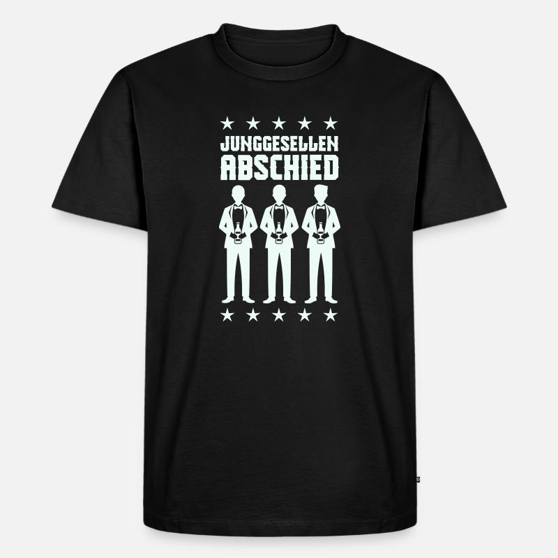 junggesellenabschied_sterne- - Männer Premium Bio T-Shirt - Schwarz