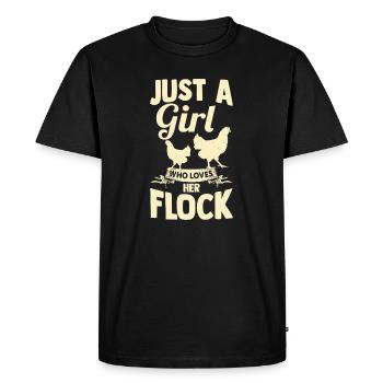Élevage de coqs, volaille, poulet - T-shirt Premium bio Homme - noir - Devant - Nico (187cm)