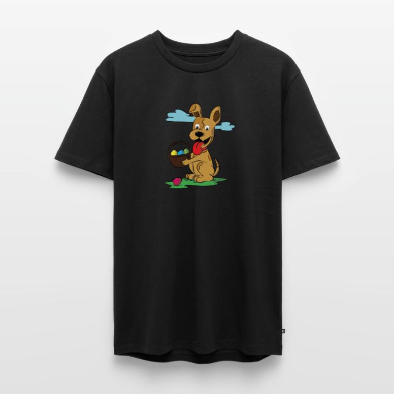 Funny Easter Dog Dog Easter Easter Eggs Easter Basket Men's Premium Organic T-Shirt