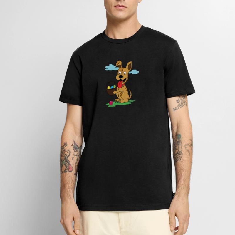Funny Easter Dog Dog Easter Easter Eggs Easter Basket Men's Premium Organic T-Shirt